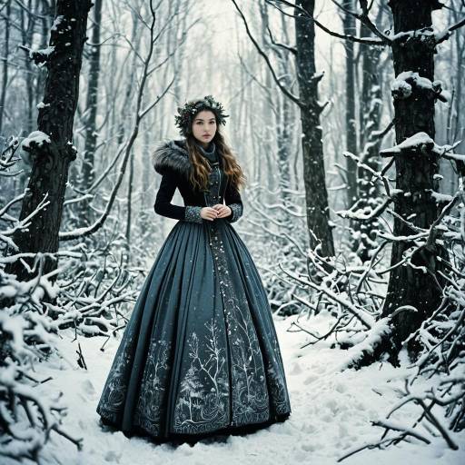 Enchanting Winter Wonderland Fantasy Scene