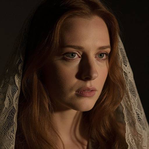 Hyperrealistic Portrait of Melancholic Woman