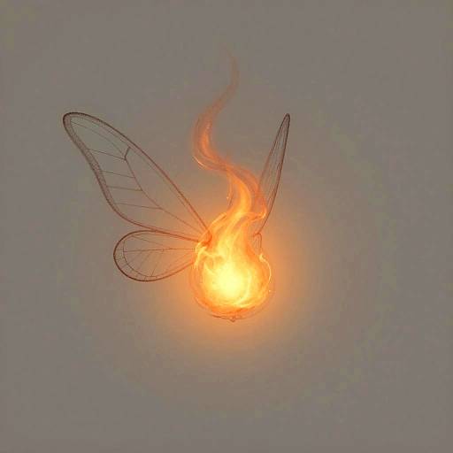 Whimsical Ember Sprite Illustration