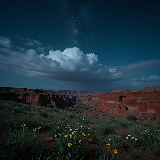 Mesmerizing Celestial Desert Oasis