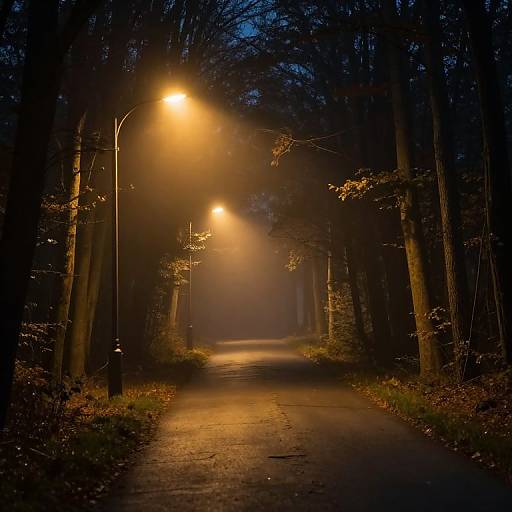 Ethereal Misty Forest Path