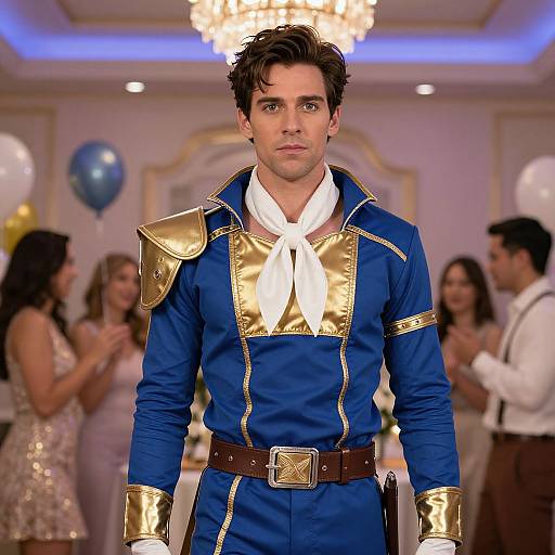 Blue and Gold Movie Character Costume