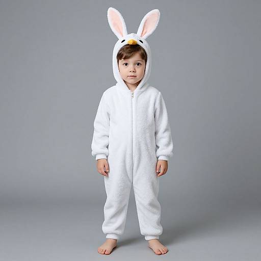 Infant Shrimp Bunting in Rabbit Kigurumi