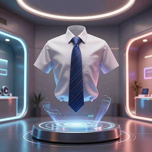 Futuristic Cravate in VR Showroom