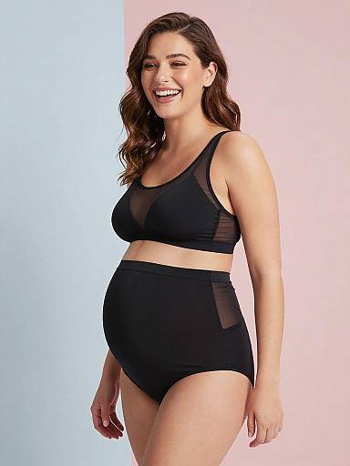 High-End Mesh Maternity Lingerie Campaign