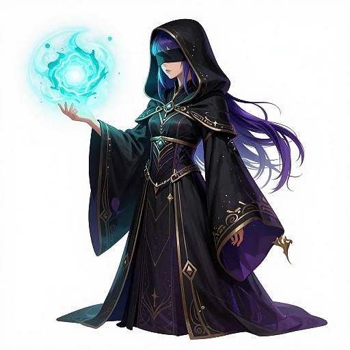 Futuristic Gothic Cosmic Mage Sheet