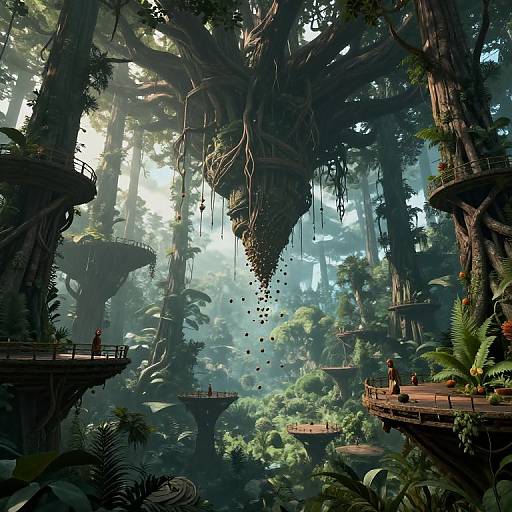 Upside Down Ancient Forest