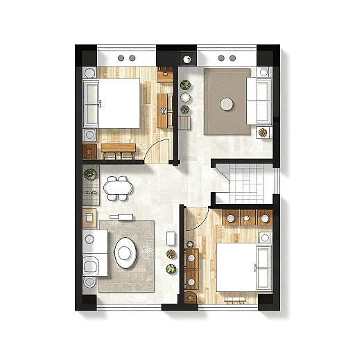 Compact Urban Studio Floorplan Design