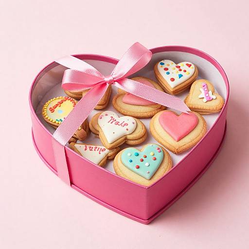 Hearts Cookie Box Delight