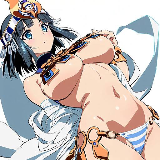 Illustration of Ancient princess menace, queen's blade in the style of Shingyou (alexander-13)