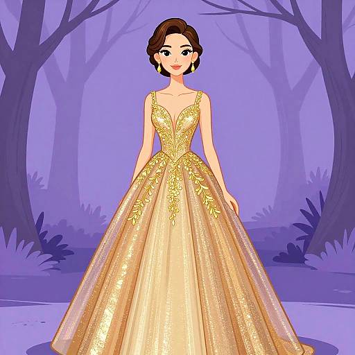 Elegant Evening Glamour Woman Portrait