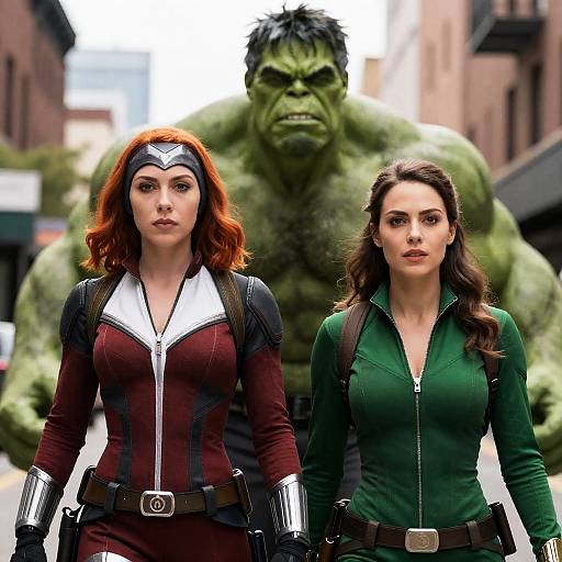 Hulk and Black Widow Close-Up