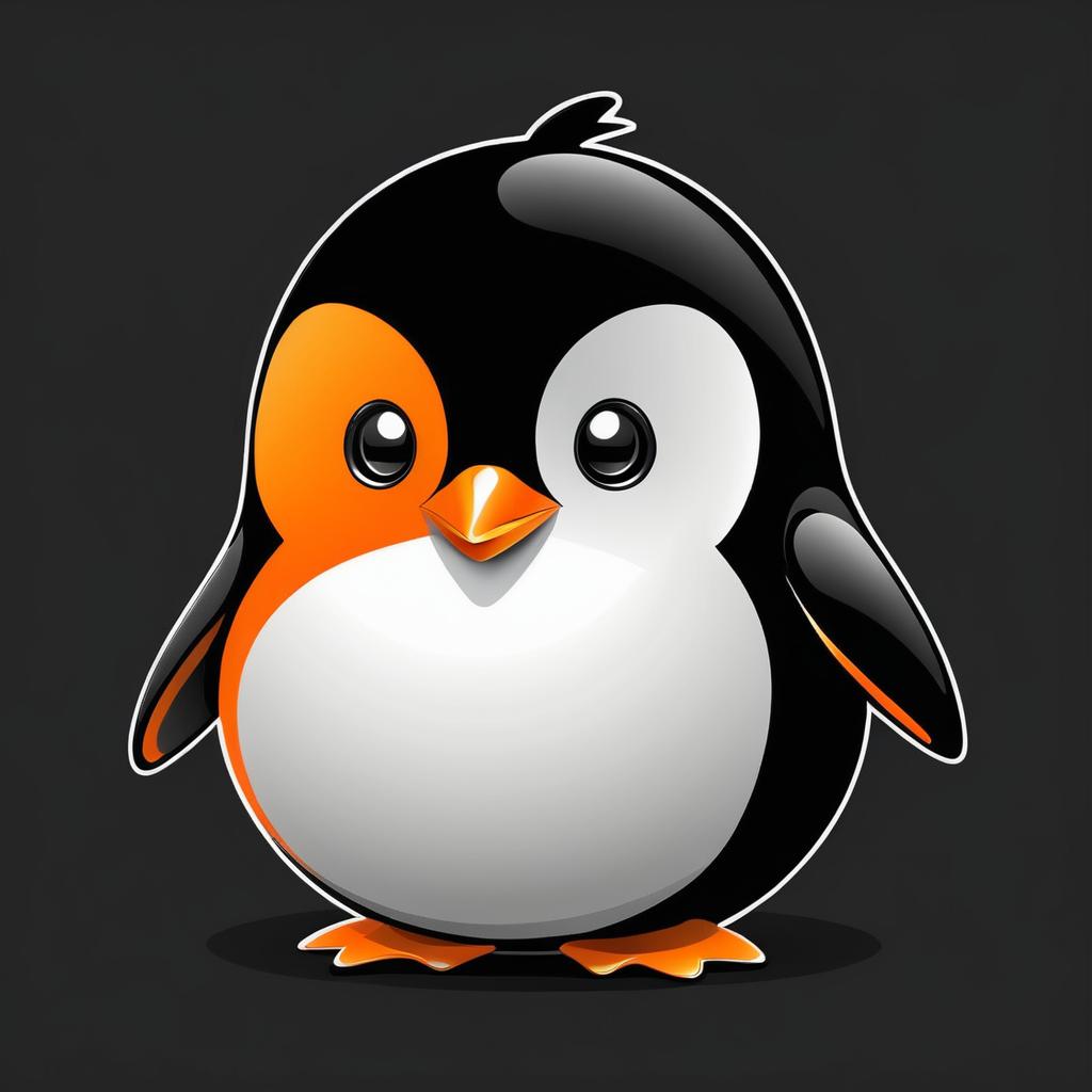 Adorable Penguin Vector for T-Shirt Design