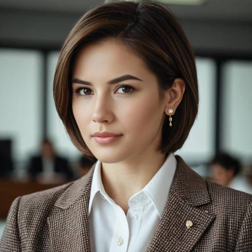 Professional Young Woman in Office Suit