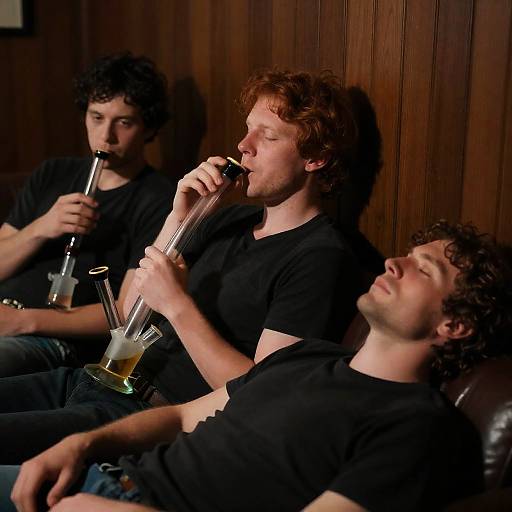 Relaxed Vibes in a Dimly Lit Room