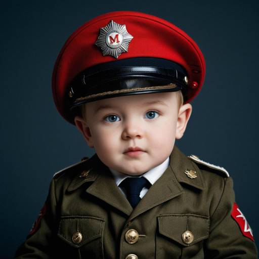 Baby in Marshall Military Costume