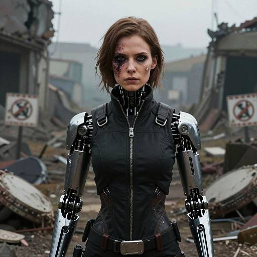 Grimdark Sci-Fi Female Warrior