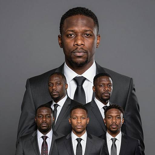 Serious Portrait of Black Man in Suit