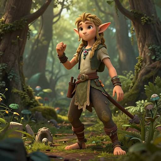 Whimsical Forest Elf Character Sheet