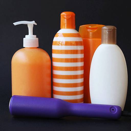 Vivid Bathroom Essentials on Black