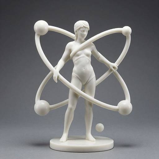 Neo-Greek Atomic Porcelain Sculptures