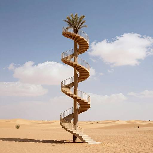 Timeless Staircase Grove in Desert
