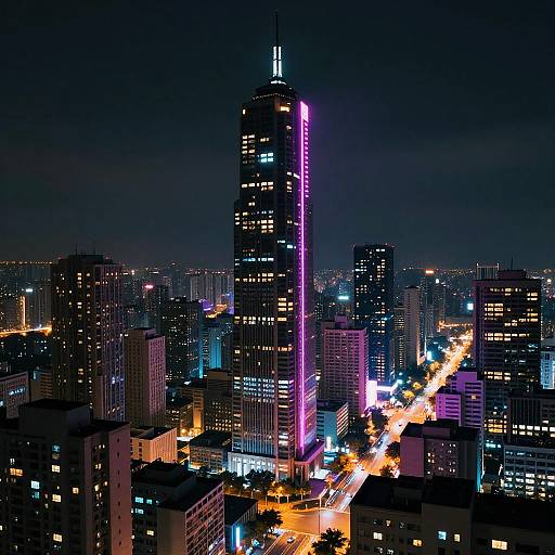 Futuristic Cyberpunk Cityscape Generator