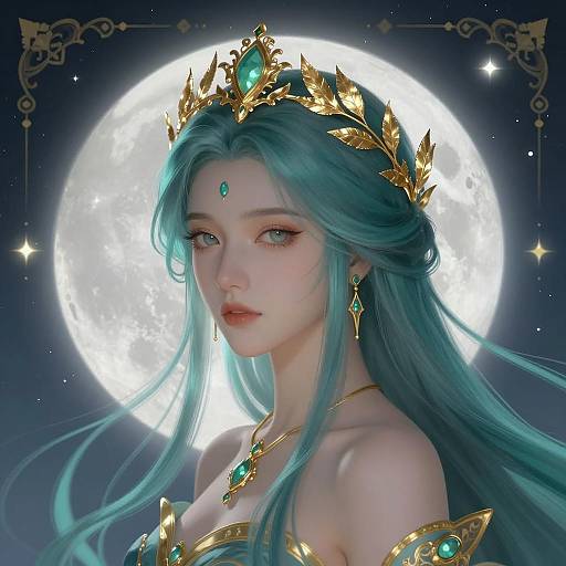 Serene Fantasy Portrait of a Woman