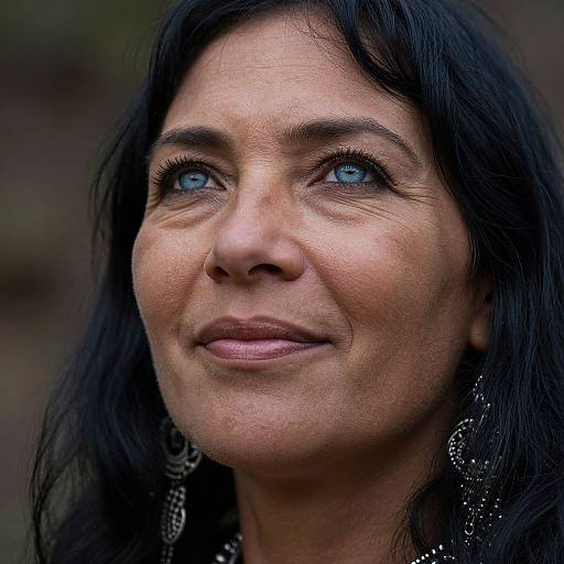 Ethereal Portrait of Enigmatic Aboriginal Woman