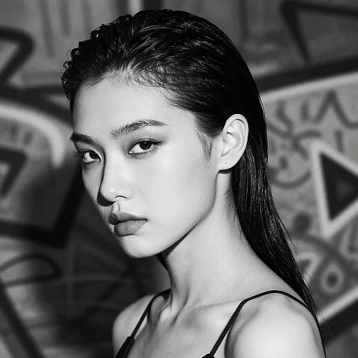 Edgy Black and White Fashion Editorial