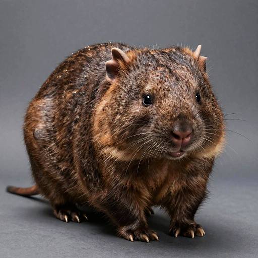 Studio Photo of Wombat-Like Alien