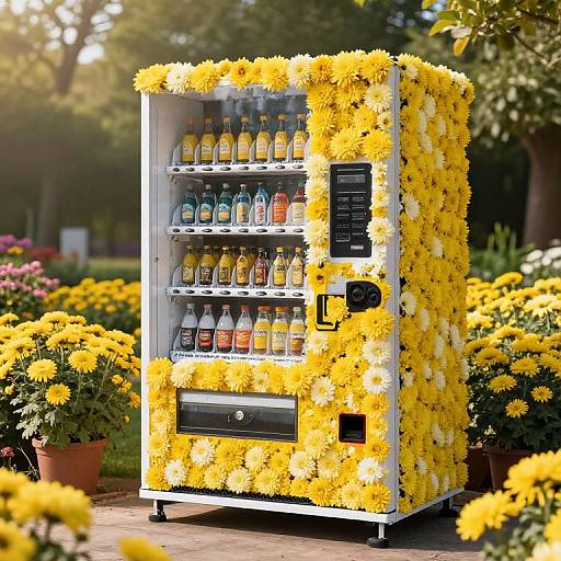 Chrysanthemum Flower Vending Machine