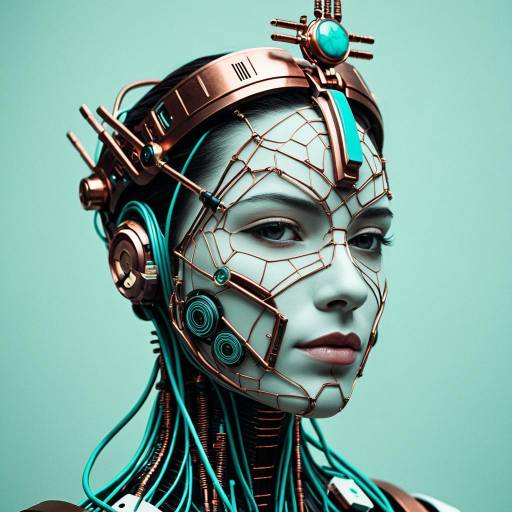 Futuristic Medic Android Portrait Design
