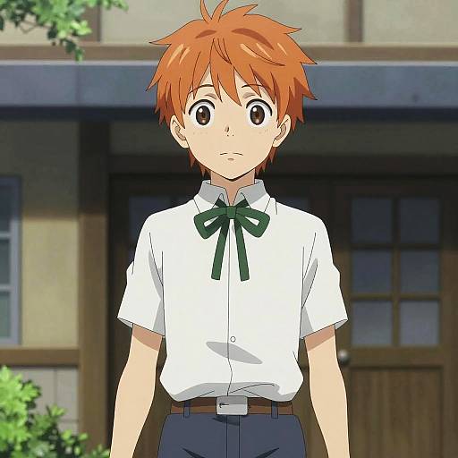 Orange-Haired Boy with Bow Tie