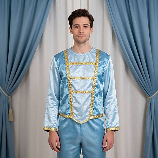 Man in Blue Sleeping Beauty Costume