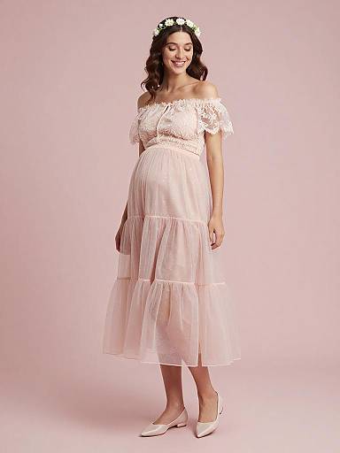Ethereal Maternity Fairy Fashion Portrait