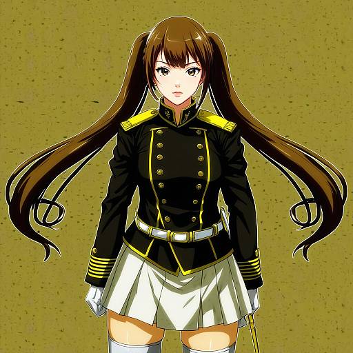 Illustration of Alicia melchiott, senjou no valkyria (series) in the style of Rokuwata tomoe