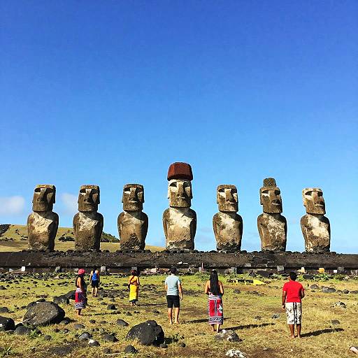 Serene Easter Island Moai Scene