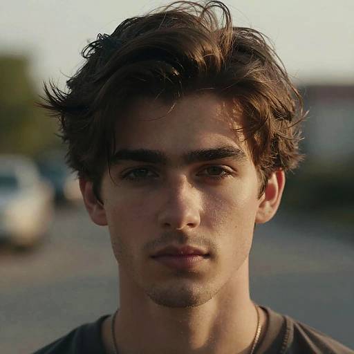 Intense Sigma Male Close-Up Portrait