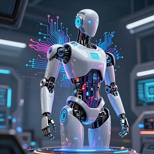 Humanoid Robot from Floating Photo