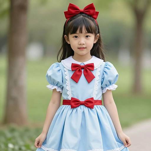 Young Girl in Fancy Dress