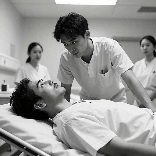 Intense Hospital Room Photograph Scene