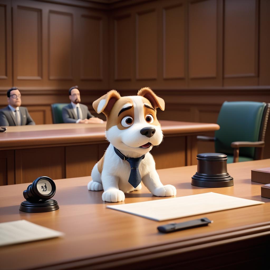 Whimsical Pixar Courtroom Canine Drama