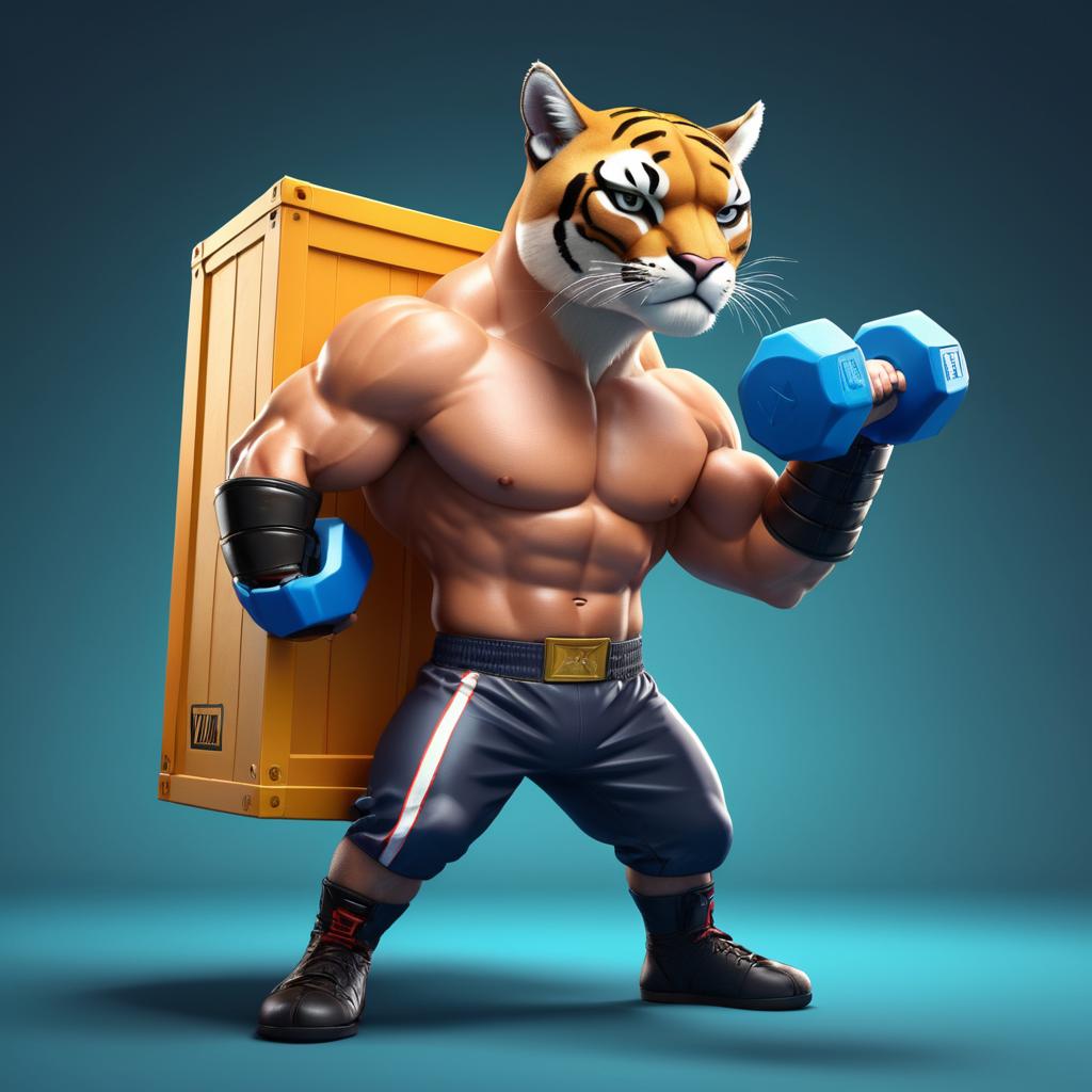 Strongman Puma Boxer Character Concept Art