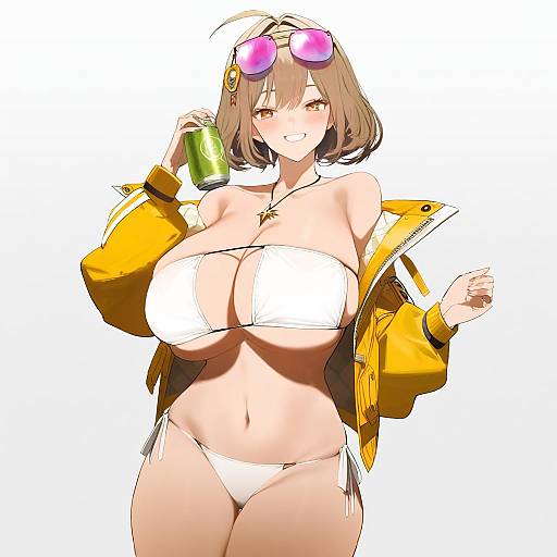 Illustration of Anis (sparkling summer) (nikke), goddess of victory: nikke in the style of Siirakannu