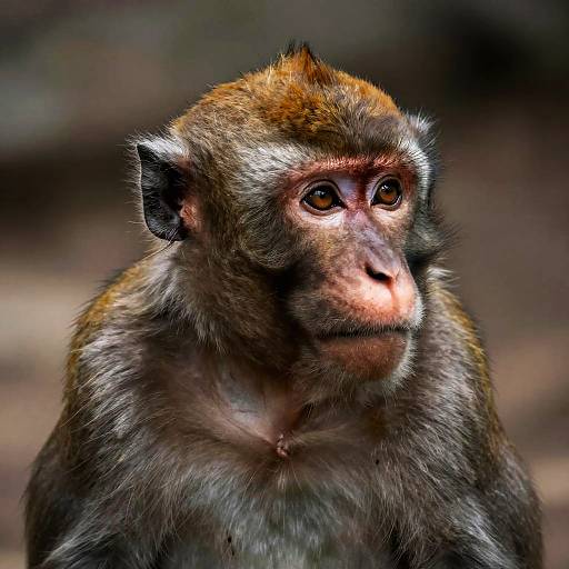 Realistic Wise Monkey Portrait