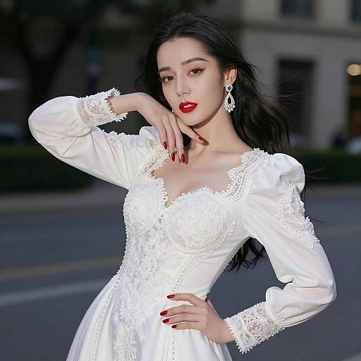 Elegant Nighttime Fashion Portrait