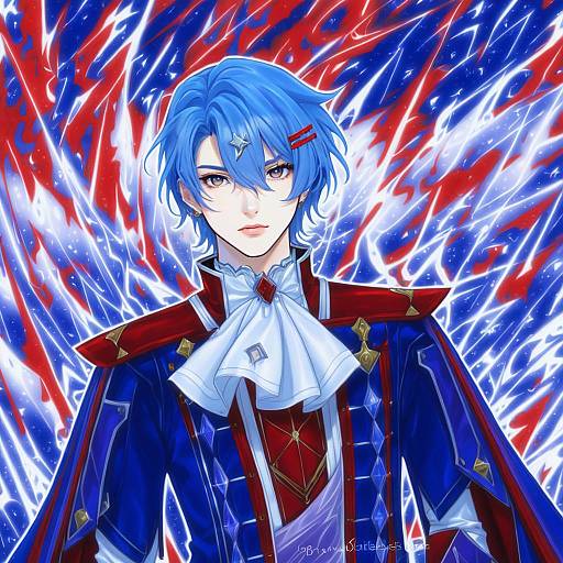 Illustration of Alcryst (fire emblem), fire emblem in the style of Shpo