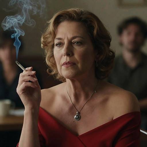 Elegant Photo of Calm Middle-Aged Woman