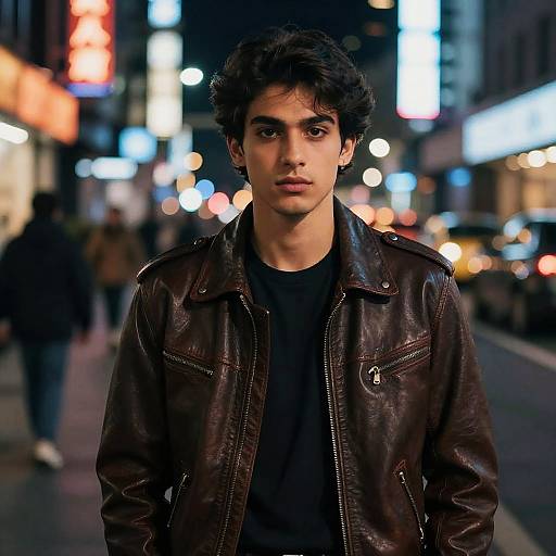 Portrait of Rohan in Neon City